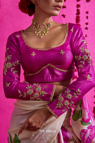 Firdaus Falsa Tussar Silk Blouse