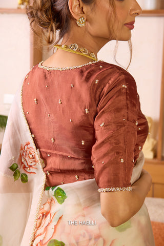 Mala Brown Silk Blouse