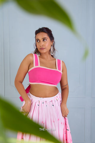 Mia Pink Cotton Blouse
