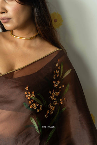 Jenna Brown Silk Blouse