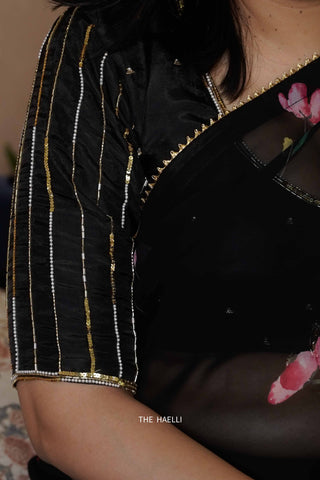 Juliet Black Silk Blouse