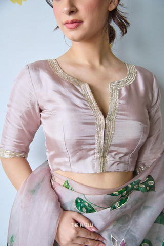 Mishti Blush Silk Blouse