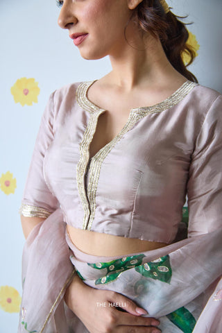 Mishti Blush Silk Blouse