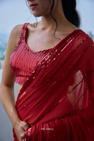 Chrome Red Blouse