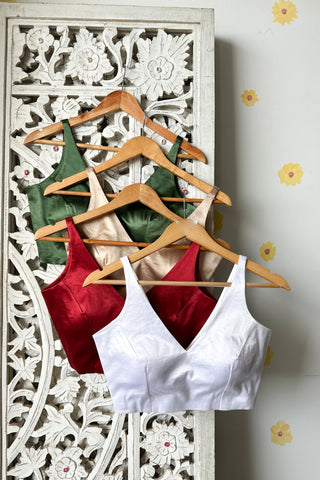 Velora Red Stretchable Blouse