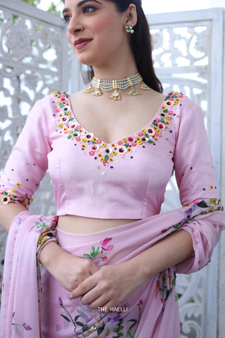 Lily Pink Silk Blouse