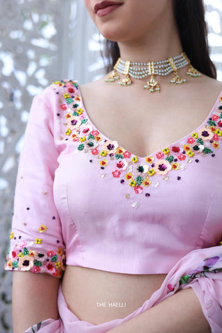 Lily Pink Silk Blouse