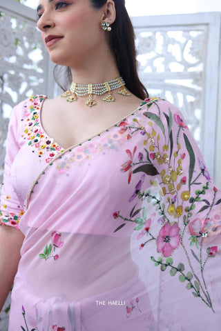 Lily Pink Silk Blouse