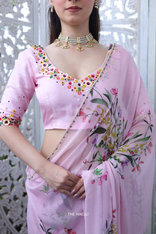 Lily Pink Silk Blouse