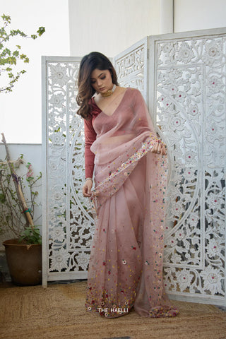 Velora Cinnamon Sleeves Stretchable Blouse