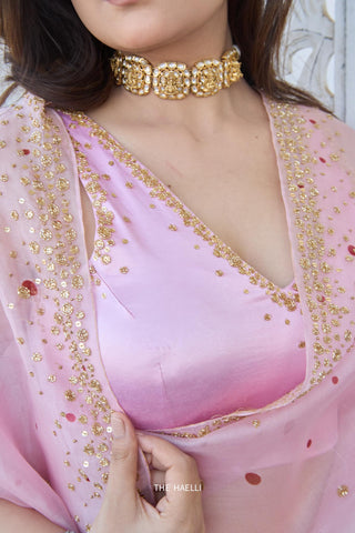 Ella Pink Stretchable  Blouse