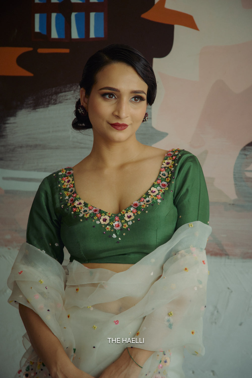 Lily Green Uppada Silk Blouse