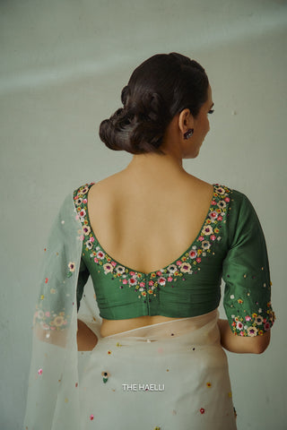 Lily Green Uppada Silk Blouse