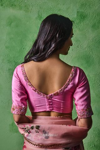 Fairy Pink Silk Blouse