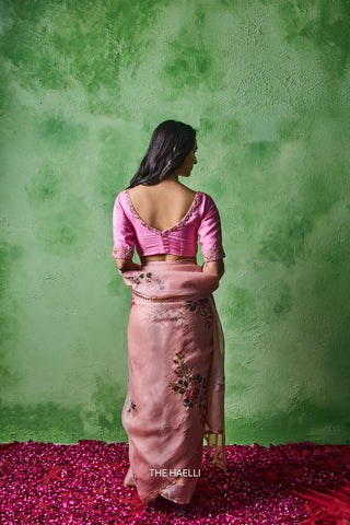 Fairy Pink Silk Blouse