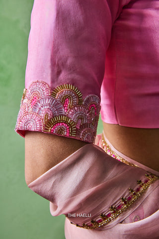 Fairy Pink Silk Blouse