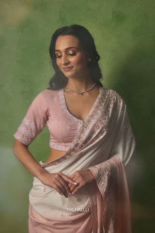 Komal Beige Cotton Blouse