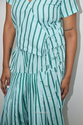 Skyline Blue Cotton Top