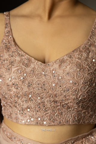 Carrie Beige Uppada Silk Blouse