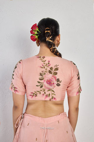 Gulaab Rose Organza Blouse
