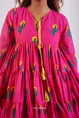 The Cactus Dress Raani Pink