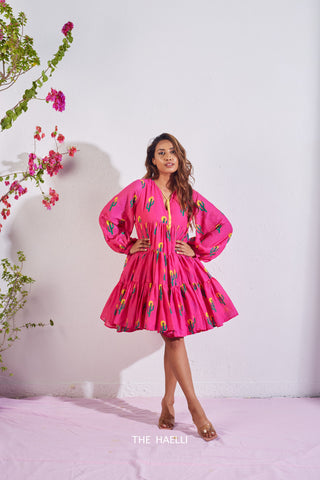 The Cactus Dress Raani Pink