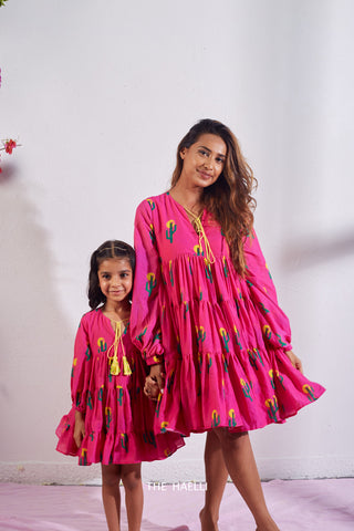 The Cactus Dress Raani Pink