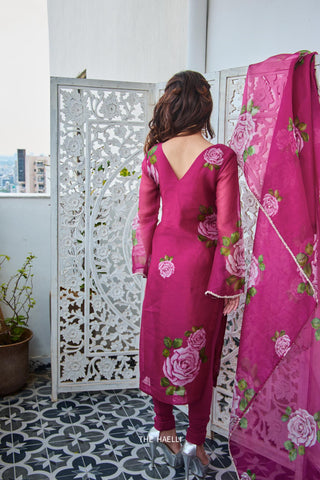 Amira Mulberry Organza Kurta