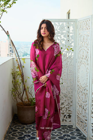 Amira Mulberry Organza Kurta