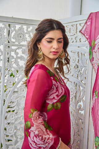 Amira Mulberry Organza Kurta