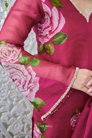 Amira Mulberry Organza Kurta