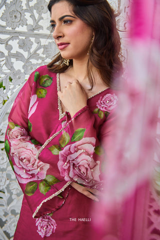 Amira Mulberry Organza Kurta