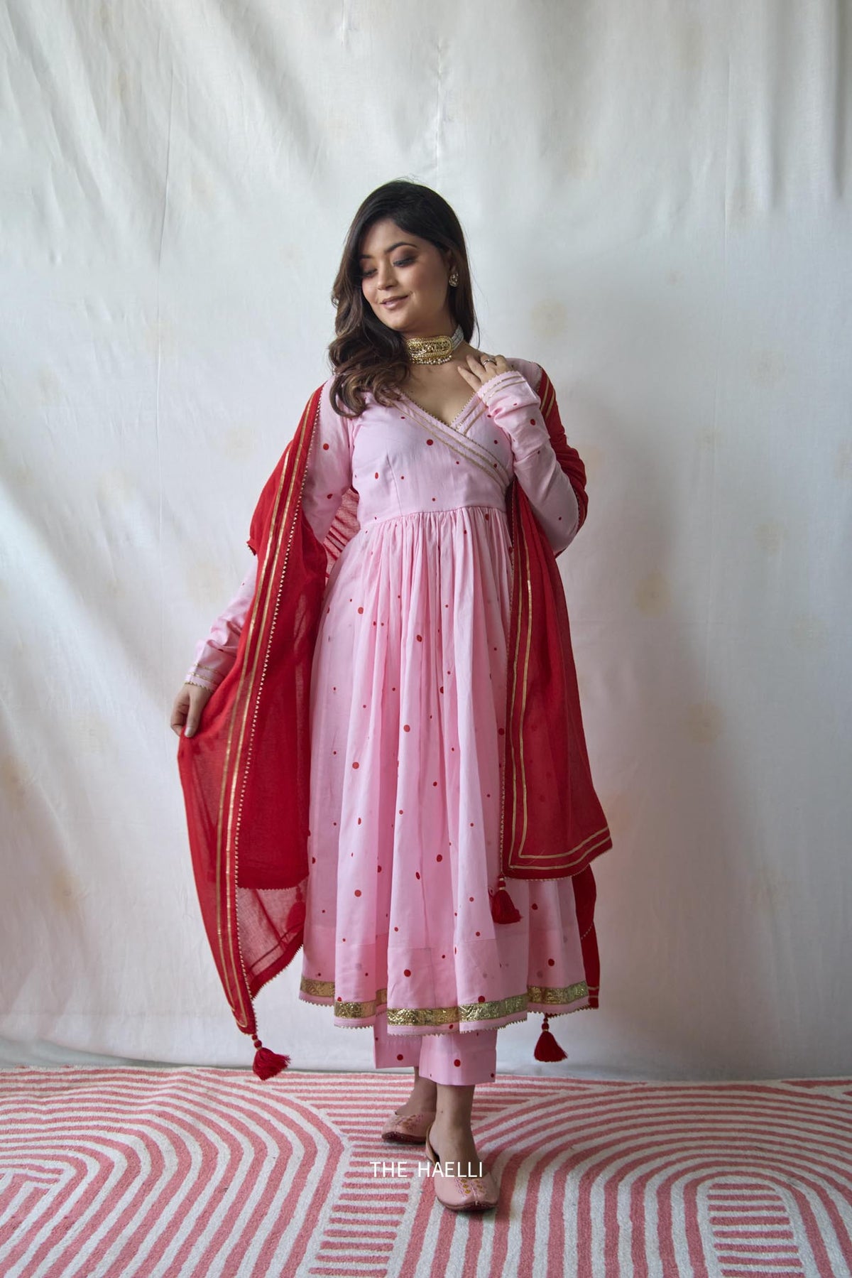 Polka Story Pink Kurta Set