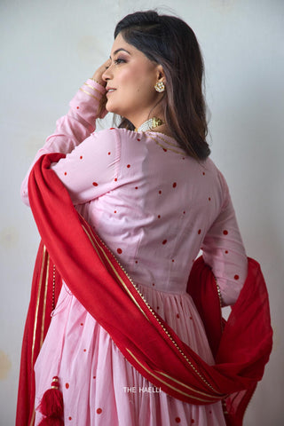 Polka Story Pink Kurta Set