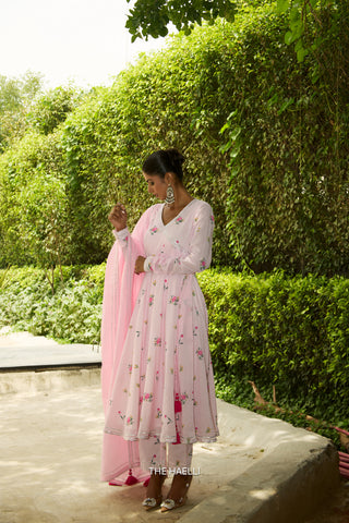 Dot Drama Flared Kurta Set