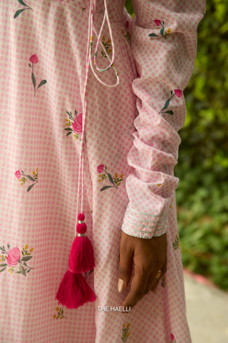 Dot Drama Flared Kurta Set