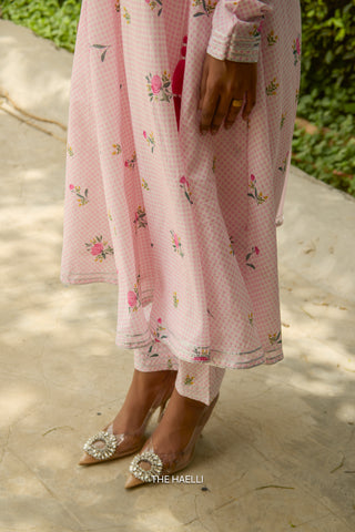 Dot Drama Flared Kurta Set