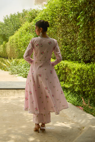 Dot Drama Flared Kurta Set