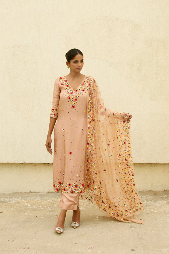 Lily Beige Kurta Set