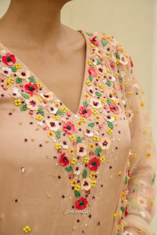 Lily Beige Kurta Set