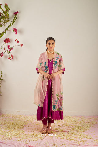 Barkha Blush Organza Silk Dupatta