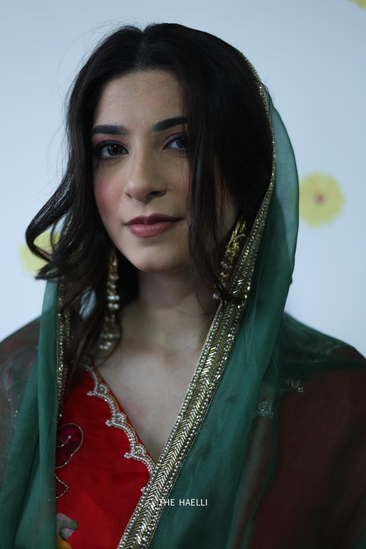 Kinari Green Organza Silk Dupatta