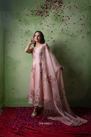 Gulaab Rose Organza Dupatta