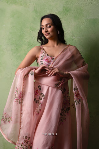 Gulaab Rose Organza Dupatta