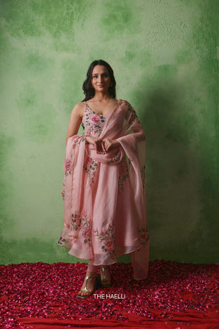 Gulaab Rose Organza Dupatta