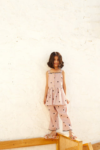 Polka Pink Kids Co-ord Set