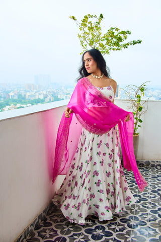 Raavi Satin Silk Lehenga Set