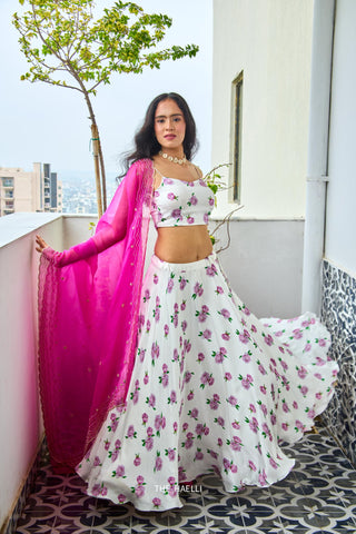 Raavi Satin Silk Lehenga Set