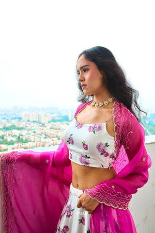 Raavi Satin Silk Lehenga Set