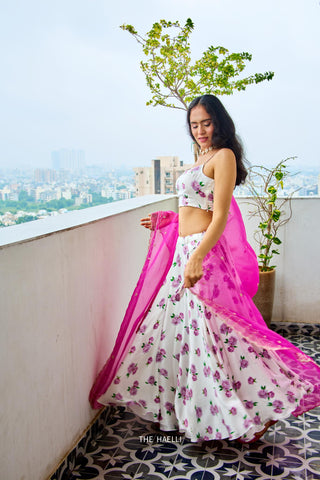 Raavi Satin Silk Lehenga Set